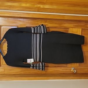 Sweater dress, graphite/PWD/BLK